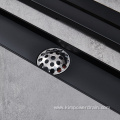 55mm wide black linear shower drain